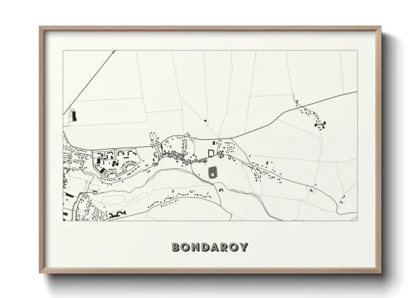 Une affiche de carte sur Bondaroy