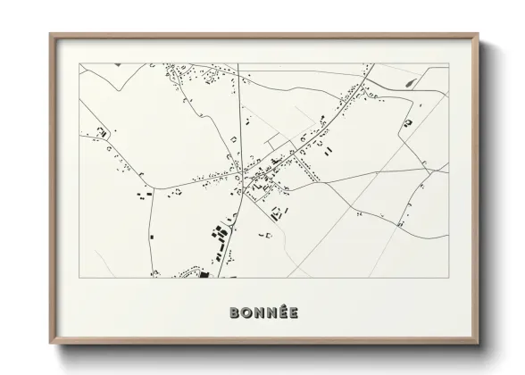 Une affiche de carte sur Bonnée