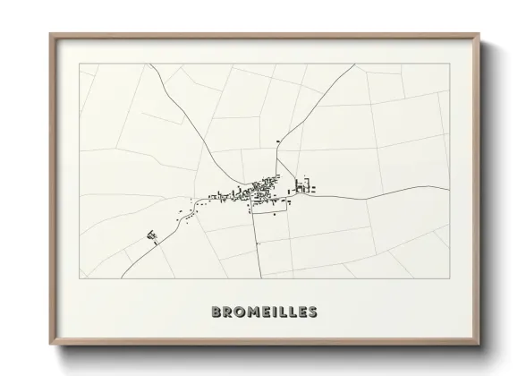 Une affiche de carte sur Bromeilles