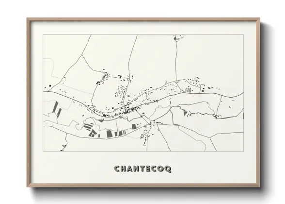 Une affiche de carte sur Chantecoq