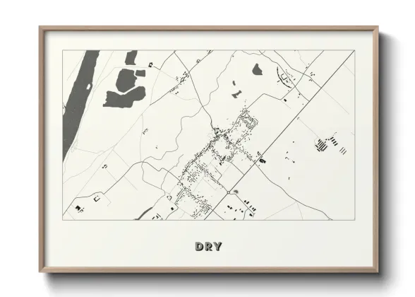 Une affiche de carte sur Dry