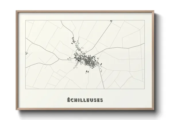 Une affiche de carte sur Échilleuses