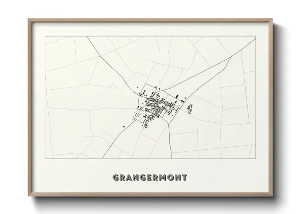 Une affiche de carte sur Grangermont