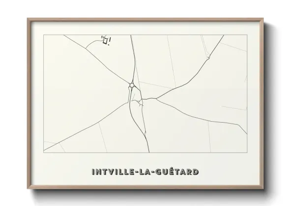 Une affiche de carte sur Intville-la-Guétard