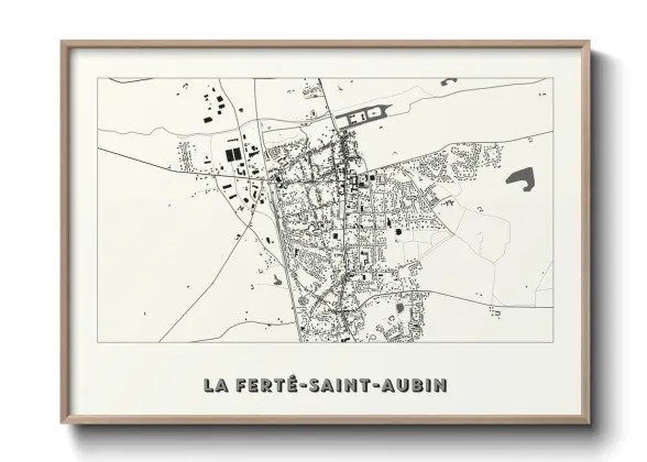 Une affiche de carte sur La Ferté-Saint-Aubin