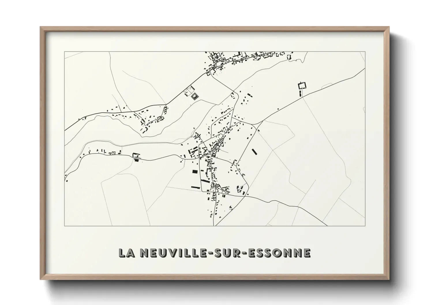 Un poster carteLa Neuville-sur-Essonne