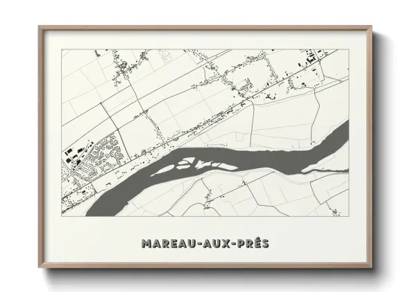 Une affiche de carte sur Mareau-aux-Prés