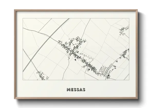 Une affiche de carte sur Messas
