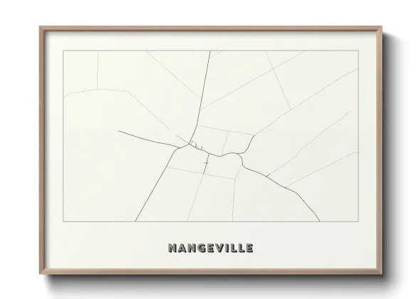 Une affiche de carte sur Nangeville