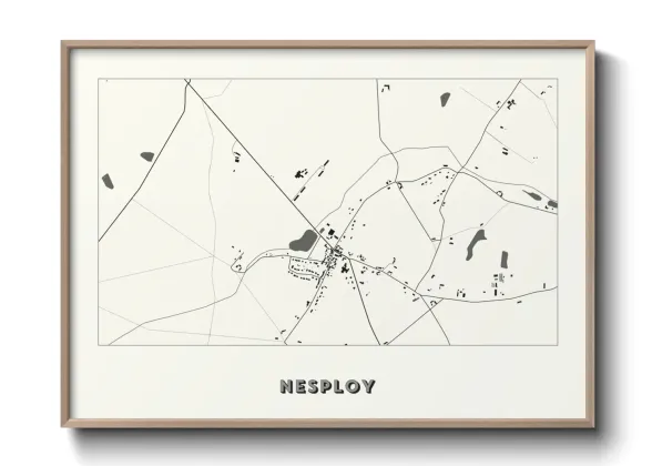 Une affiche de carte sur Nesploy
