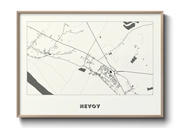 Une affiche de carte sur Nevoy