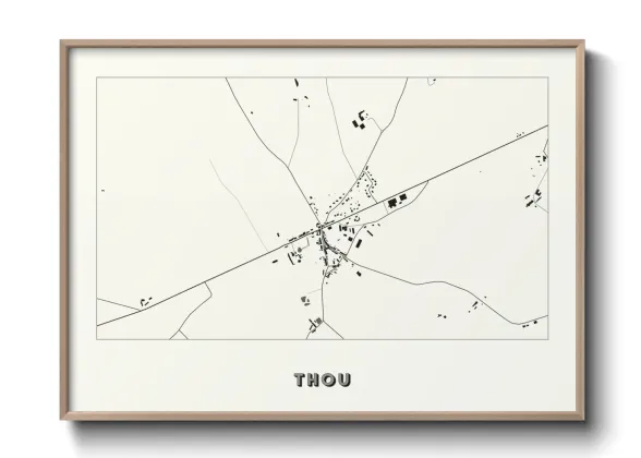 Une affiche de carte sur Thou