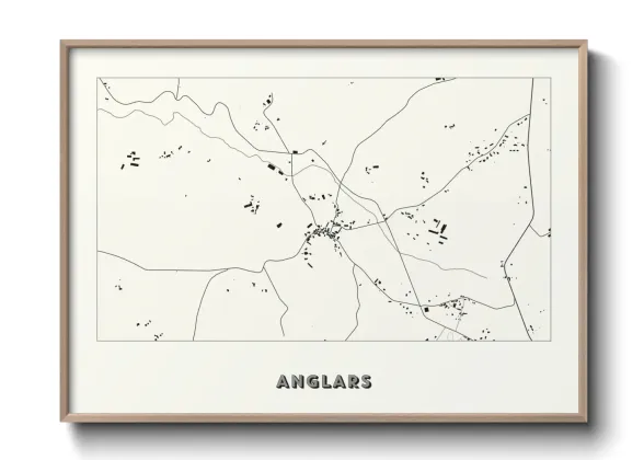 Une affiche de carte sur Anglars