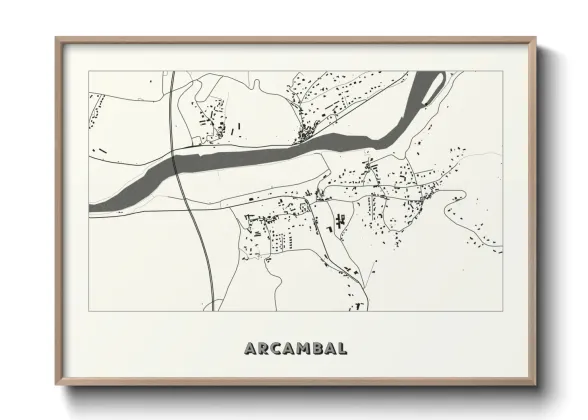 Une affiche de carte sur Arcambal