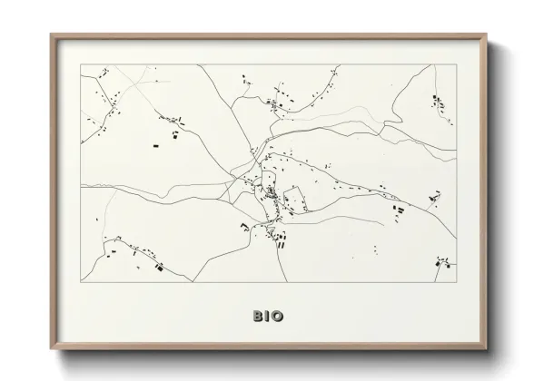 Une affiche de carte sur Bio