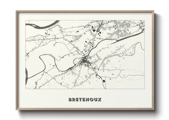 Une affiche de carte sur Bretenoux