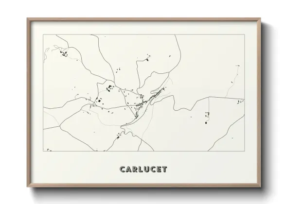 Une affiche de carte sur Carlucet