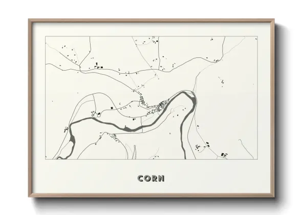Une affiche de carte sur Corn