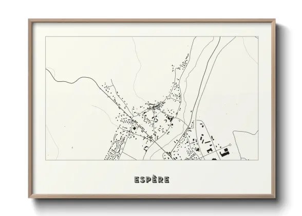Une affiche de carte sur Espère