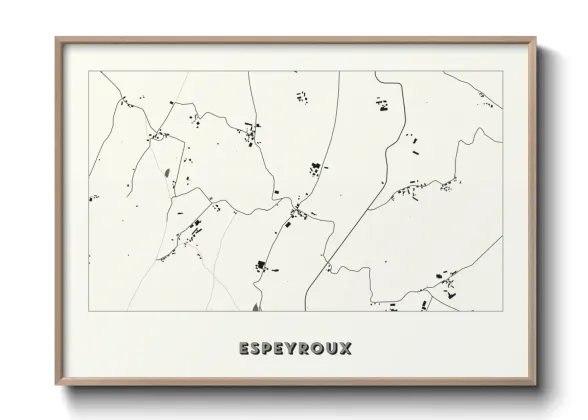 Une affiche de carte sur Espeyroux