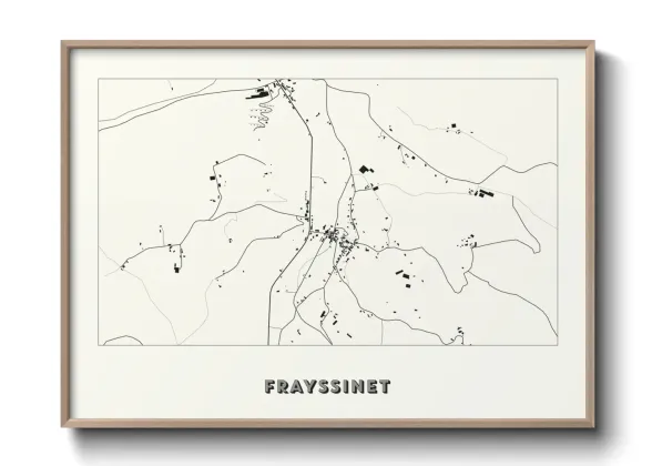 Une affiche de carte sur Frayssinet