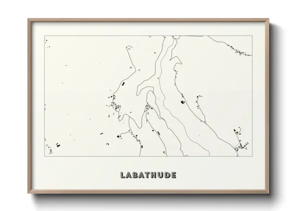Une affiche de carte sur Labathude