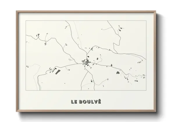 Une affiche de carte sur Le Boulvé