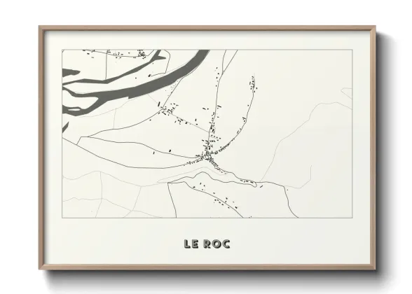 Une affiche de carte sur Le Roc