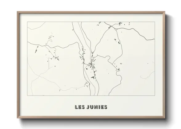 Une affiche de carte sur Les Junies