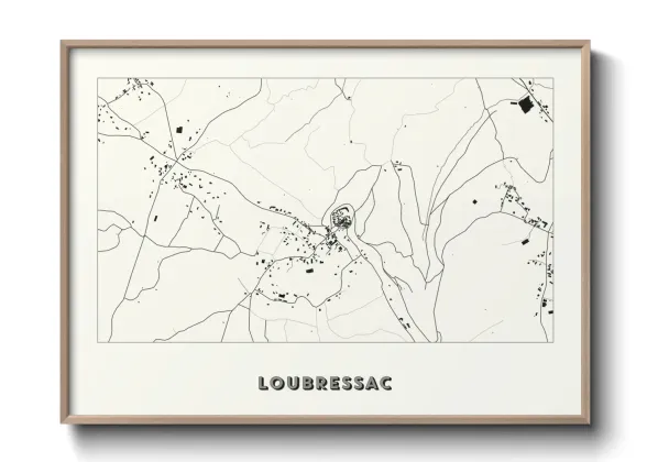 Une affiche de carte sur Loubressac