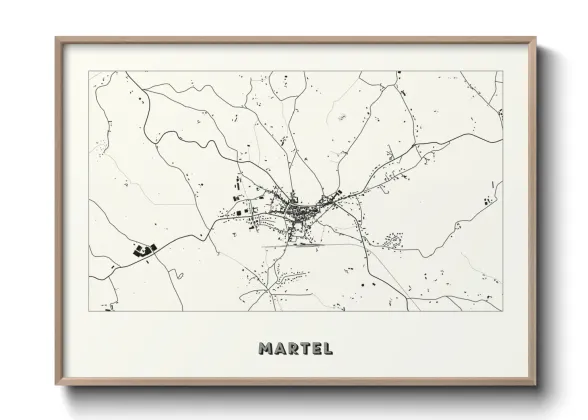 Une affiche de carte sur Martel