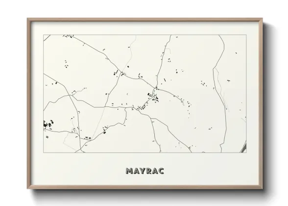 Une affiche de carte sur Mayrac