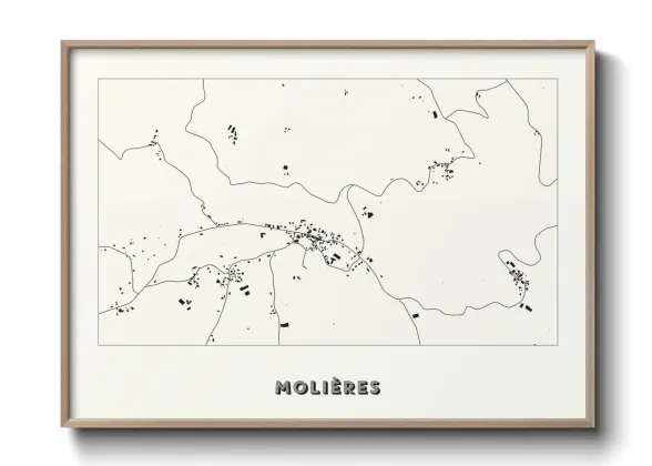 Une affiche de carte sur Molières