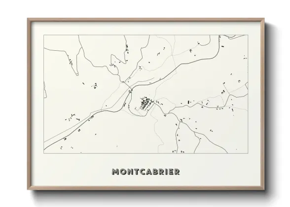 Une affiche de carte sur Montcabrier