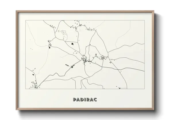 Une affiche de carte sur Padirac