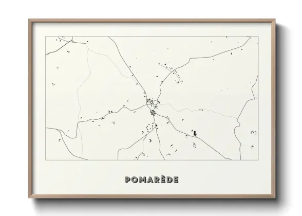 Une affiche de carte sur Pomarède