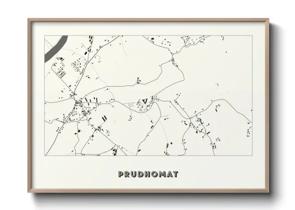 Une affiche de carte sur Prudhomat