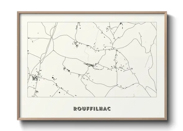 Une affiche de carte sur Rouffilhac