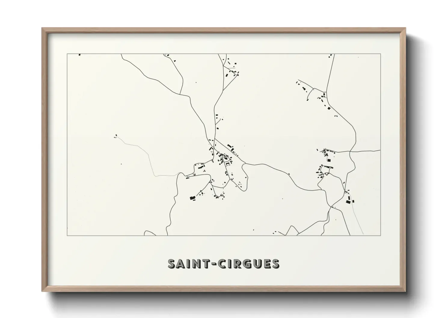 Un poster carteSaint-Cirgues