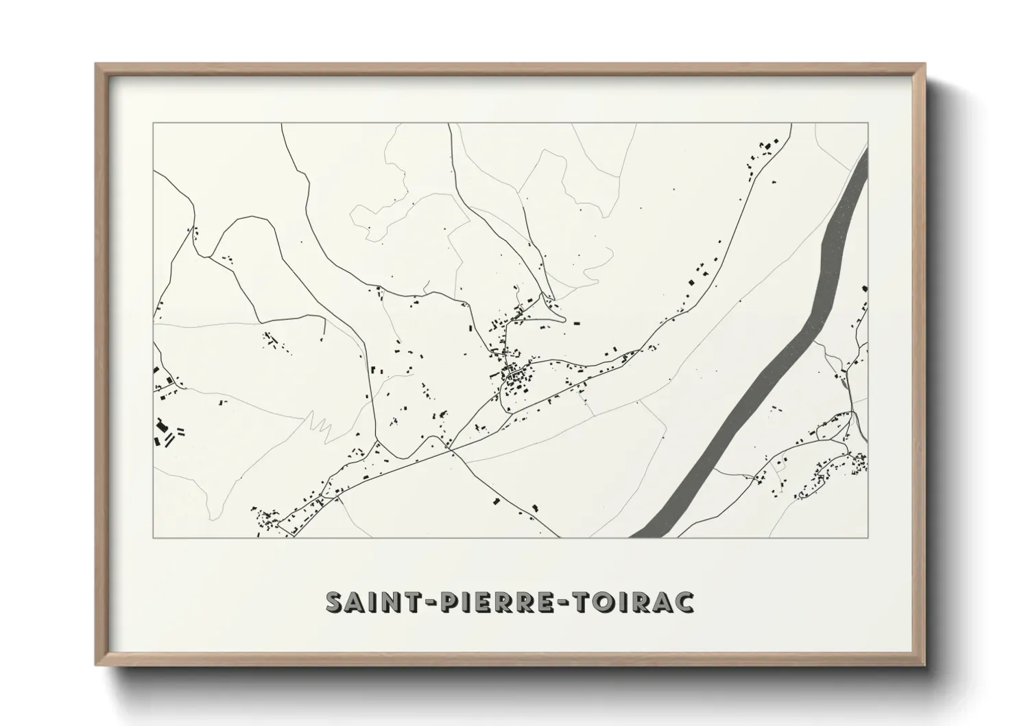 Un poster carteSaint-Pierre-Toirac