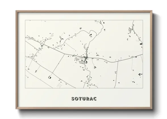 Une affiche de carte sur Soturac