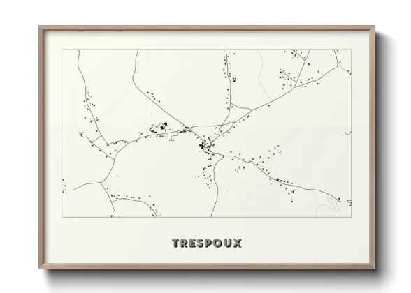 Une affiche de carte sur Trespoux