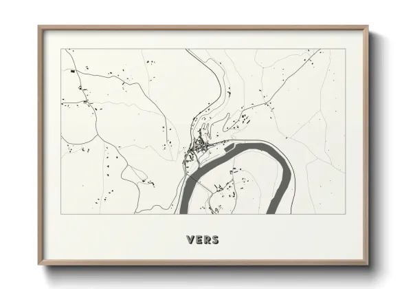 Une affiche de carte sur Vers