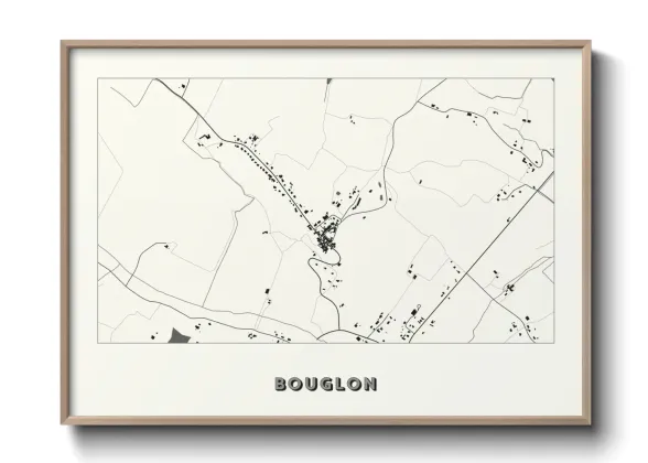 Une affiche de carte sur Bouglon