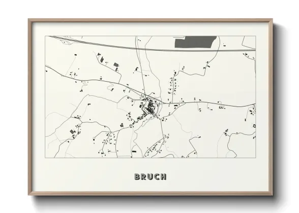 Une affiche de carte sur Bruch