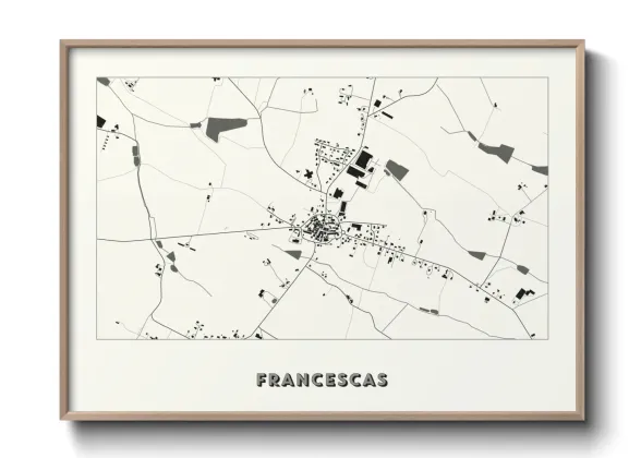 Une affiche de carte sur Francescas