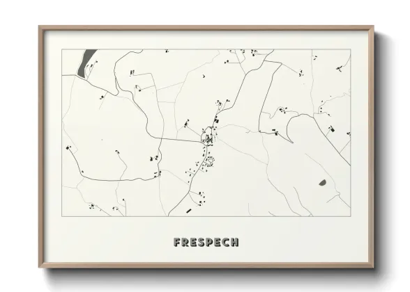 Une affiche de carte sur Frespech