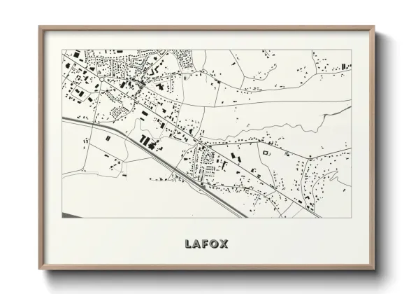 Une affiche de carte sur Lafox