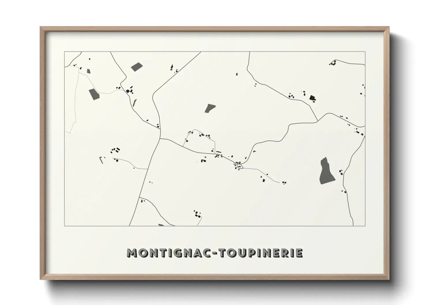 Un poster carteMontignac-Toupinerie