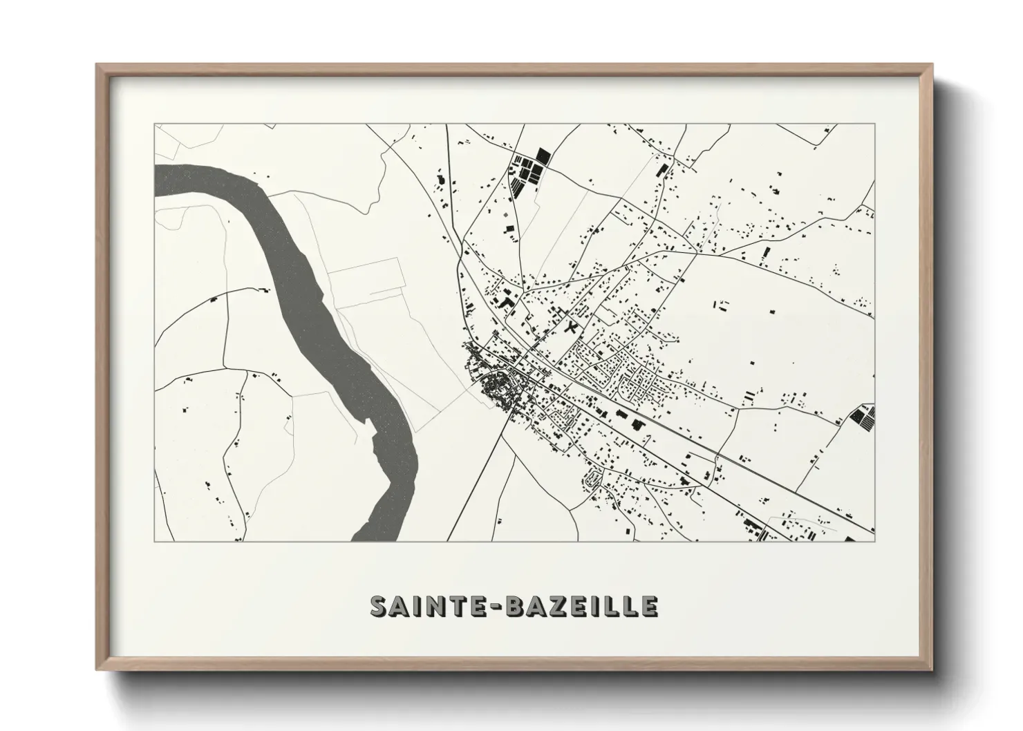 Un poster carteSainte-Bazeille